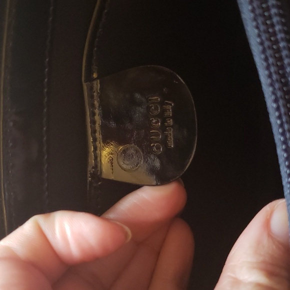 Gucci Tom Ford 1997 Blue Velvet patent monogram wristlet clutch - Picture 5 of 9